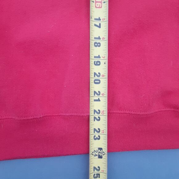 VTG Fruit Of The Loom Mens XL Plain Red Crewneck Sweatshirt Printable Blank - Picture 7 of 7